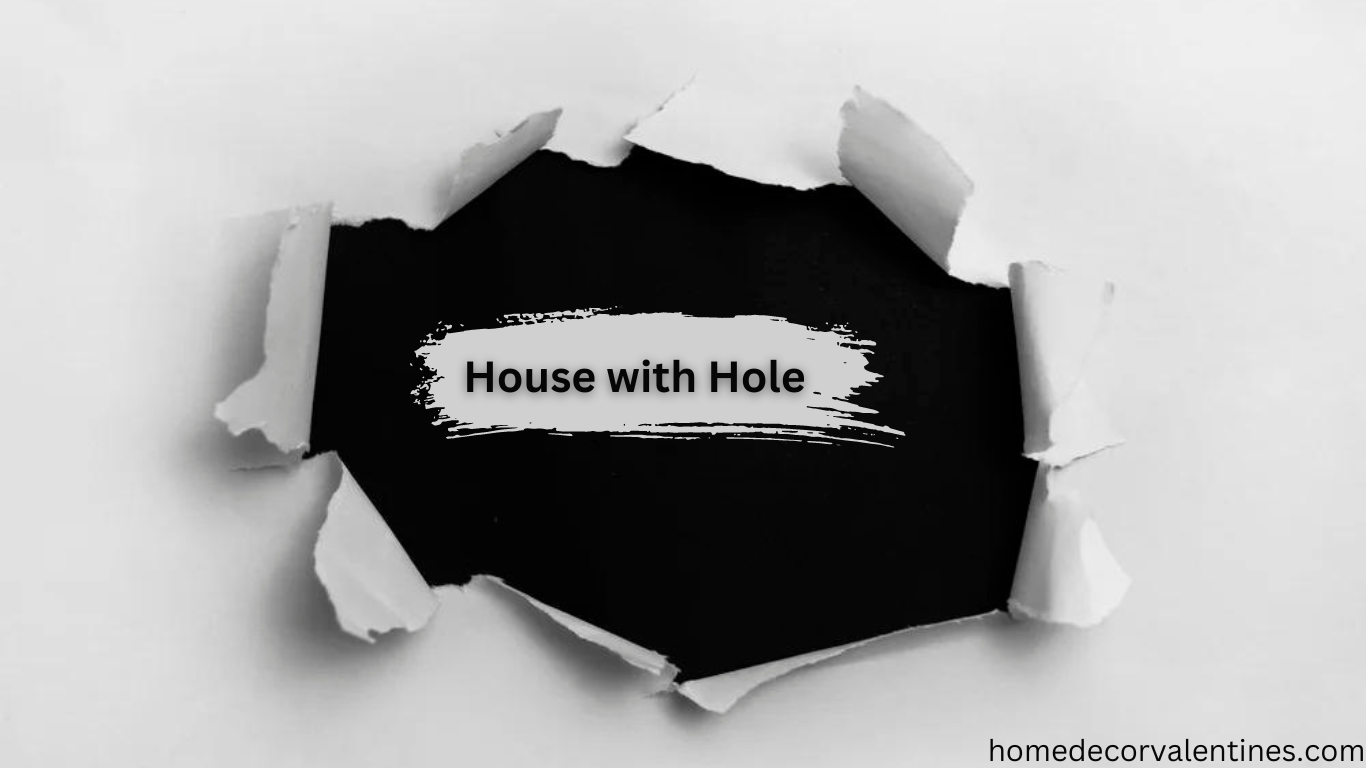 house with hole