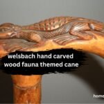 Welsbach hand carved wood fauna themed cane A Masterpiece of Craftsmanship