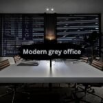 modern grey office